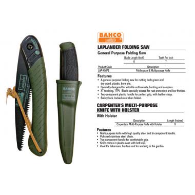 Набор BAHCO ножовка 396 + нож 2444 LAP-KNIFE